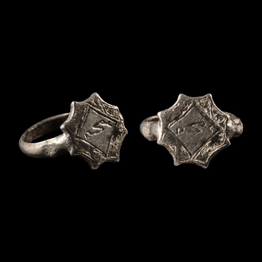 Medieval Silver Ring with Snake