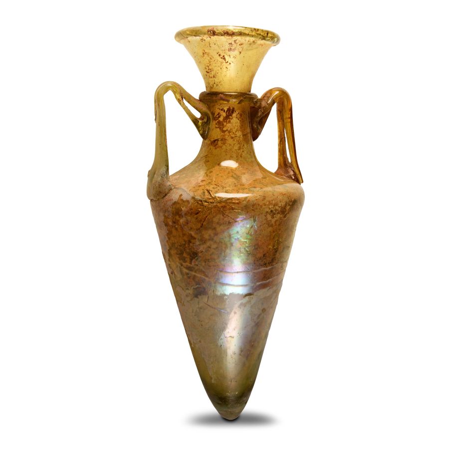Roman Honey-Coloured Glass Amphora