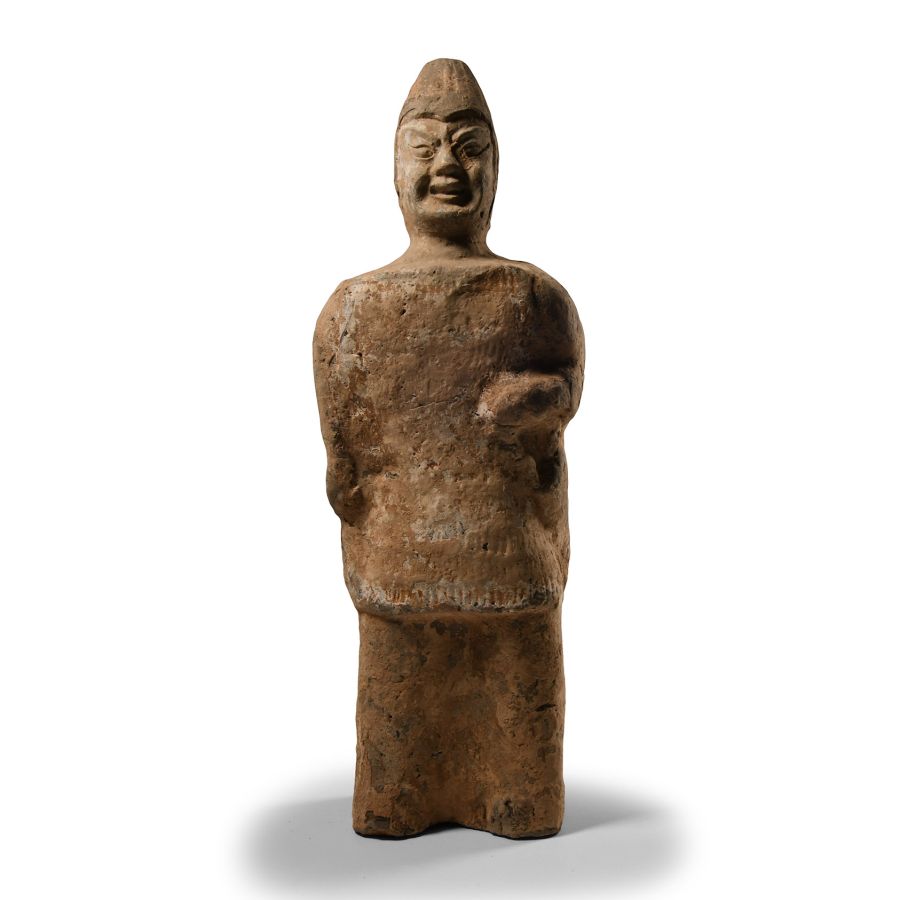 Chinese Tang Terracotta Archer with Quiver at Side