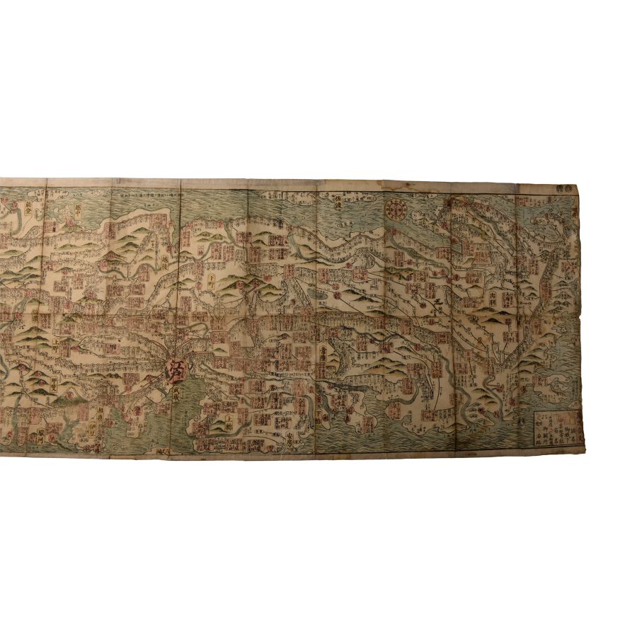 Japanese Woodcut Map of the Japanese Islands