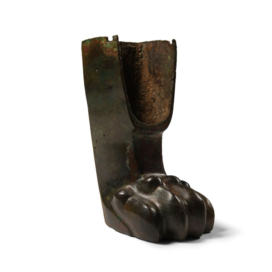 Roman Bronze Gryphon Lectus Foot