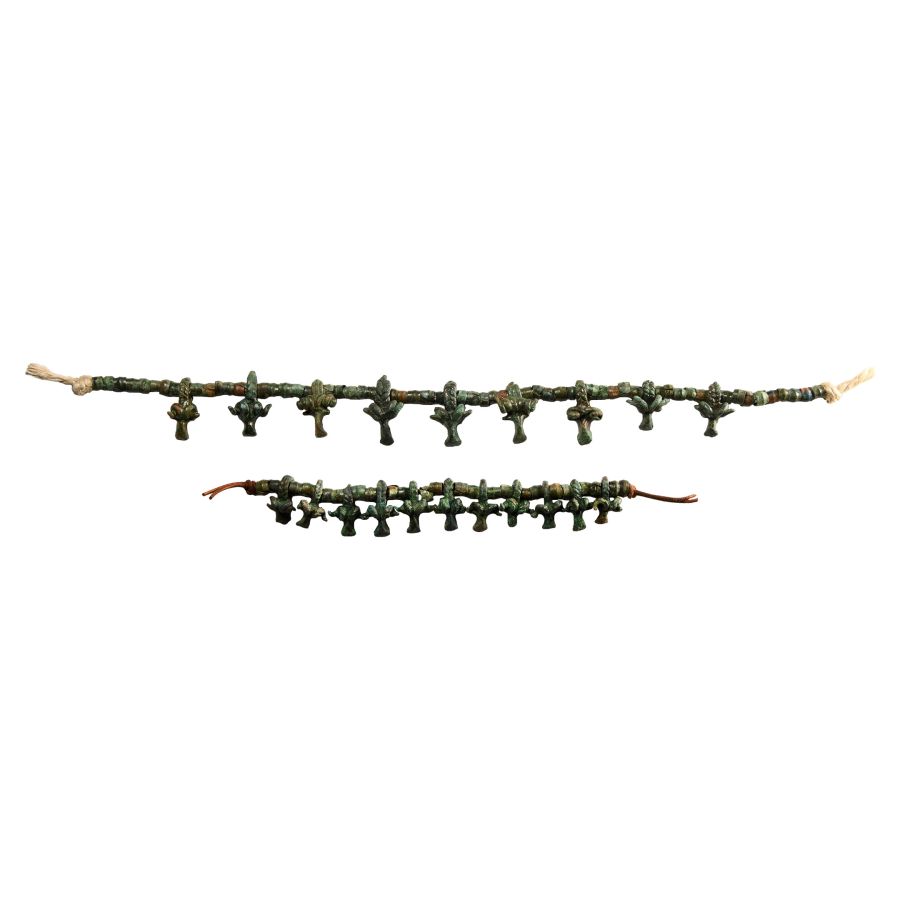 Bronze Age Sheep Bead Necklace and Bracelet Group