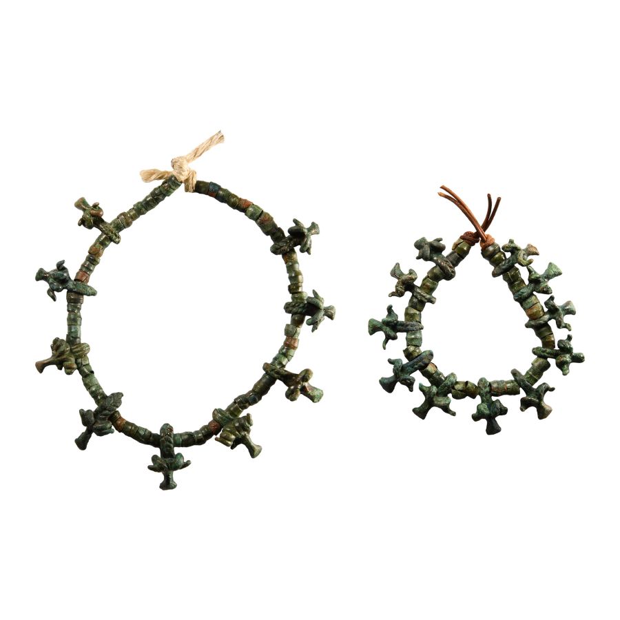 Bronze Age Sheep Bead Necklace and Bracelet Group
