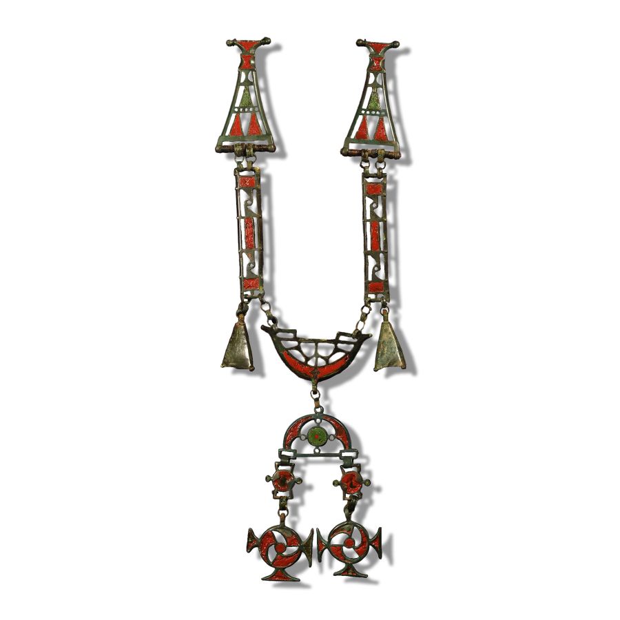 Late Iron Age Enamelled Bronze Brooch Set