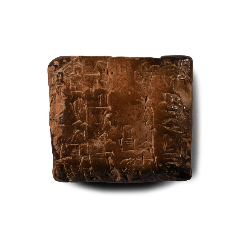 Proto-Sumerian Terracotta Pictographic Tablet