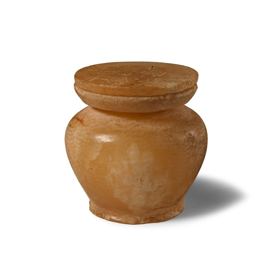 Egyptian Alabaster Kohl Pot