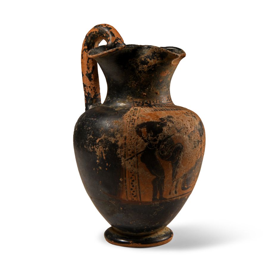 Greek Black-Figure Oinochoe