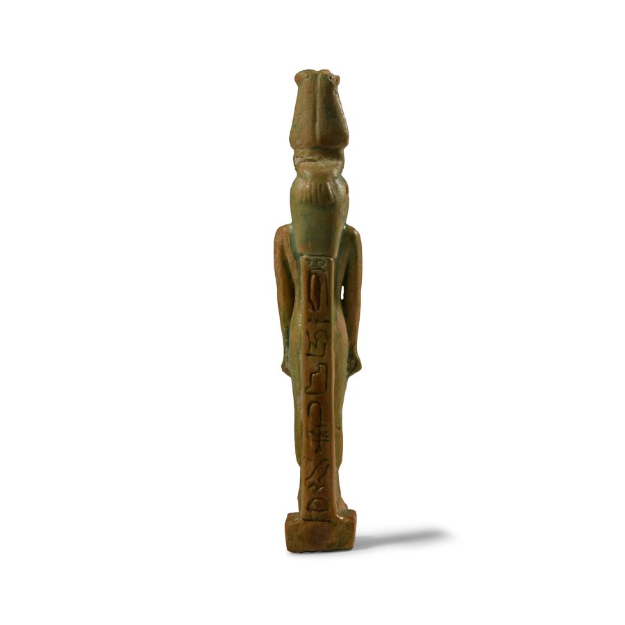 Large Egyptian Faience Amulet of the Goddess Isis