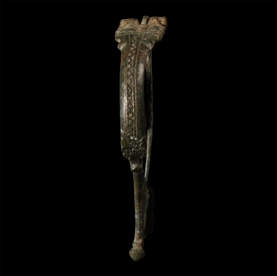 Large Roman Bronze Bow Brooch
