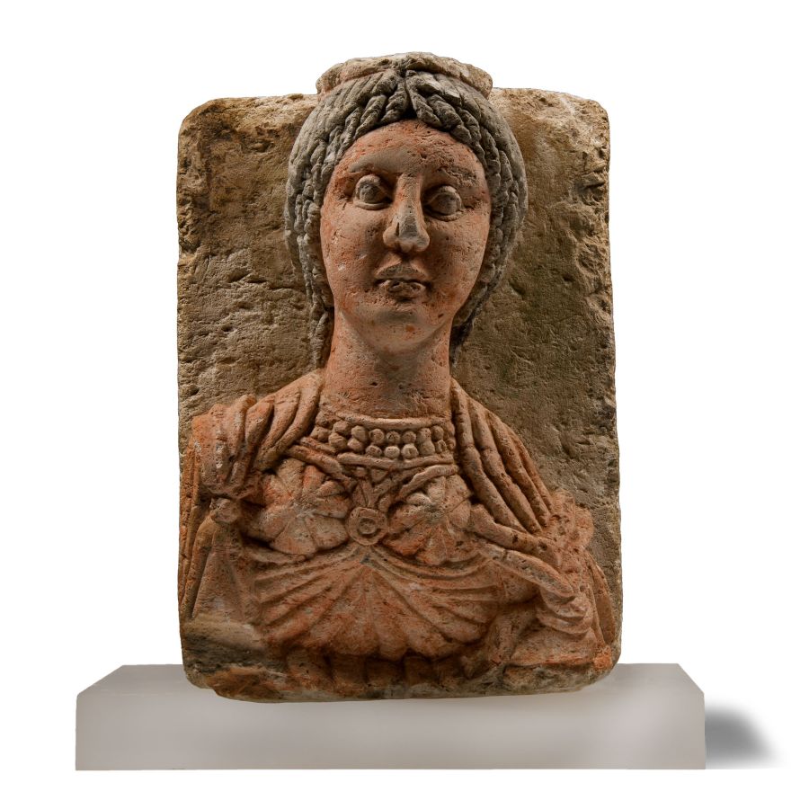 Egyptian Limestone Female Bust