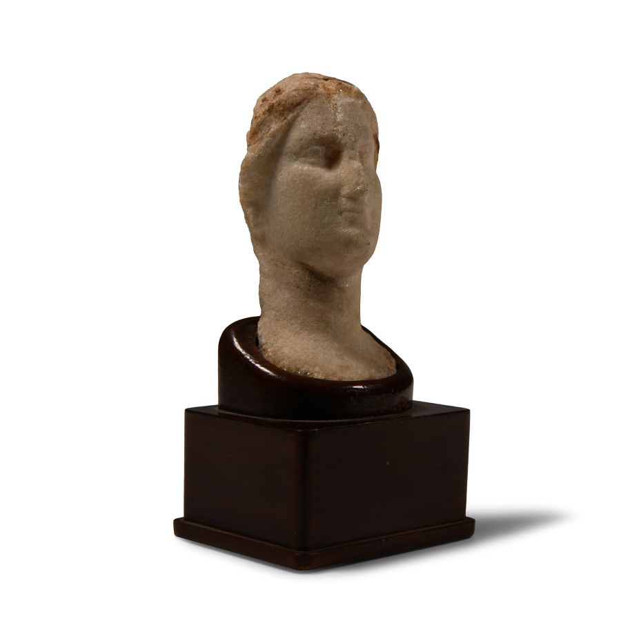 Egyptian Marble Head of a Queen
