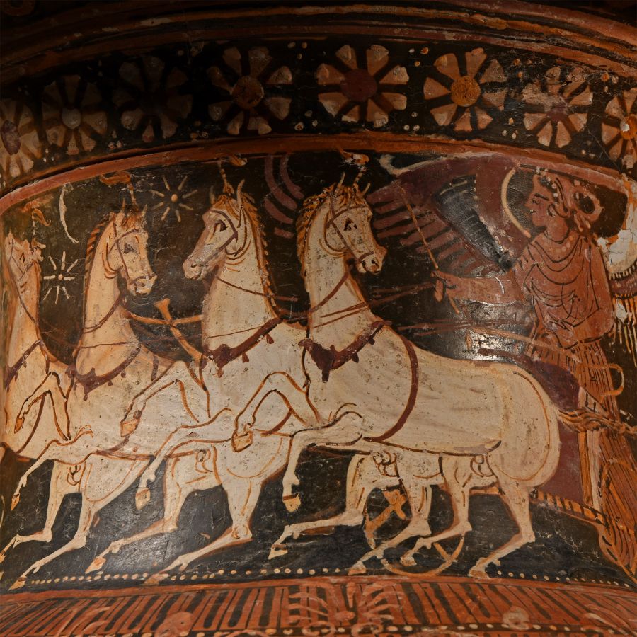 Monumental Apulian Red-Figure Volute Krater Attributed to the Licurgus Painter