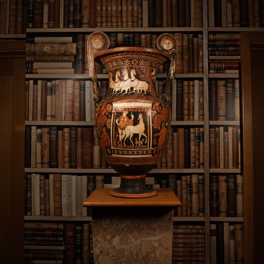 Monumental Apulian Red-Figure Volute Krater Attributed to the Licurgus Painter