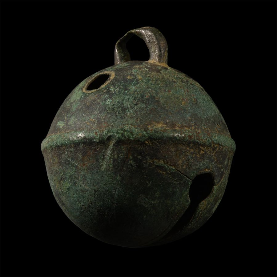 Large Post Medieval Bronze Crotal Bell