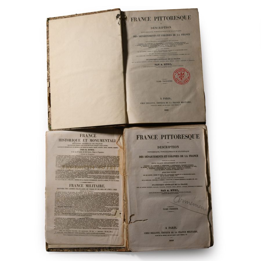 General Books - France Pittoresque - Description Pittoresque, Topographique et Statistique des Départements et Colonies de la France, 2 Volumes