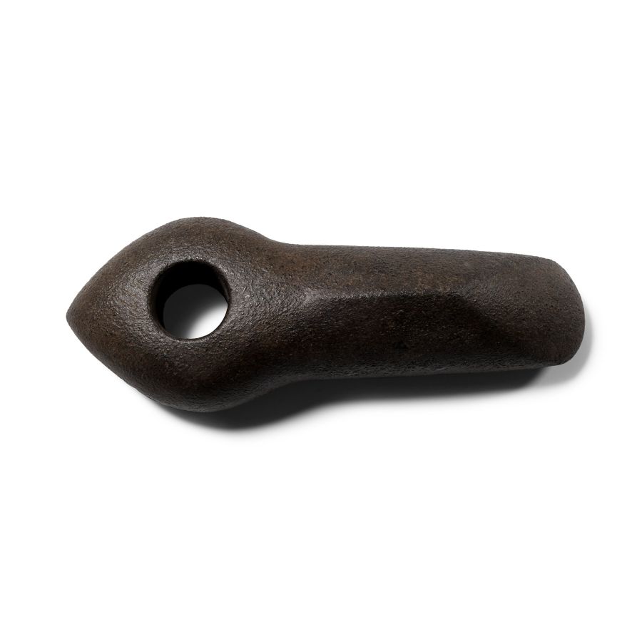 Large Stone Age Polished and Pierced Adze-Head