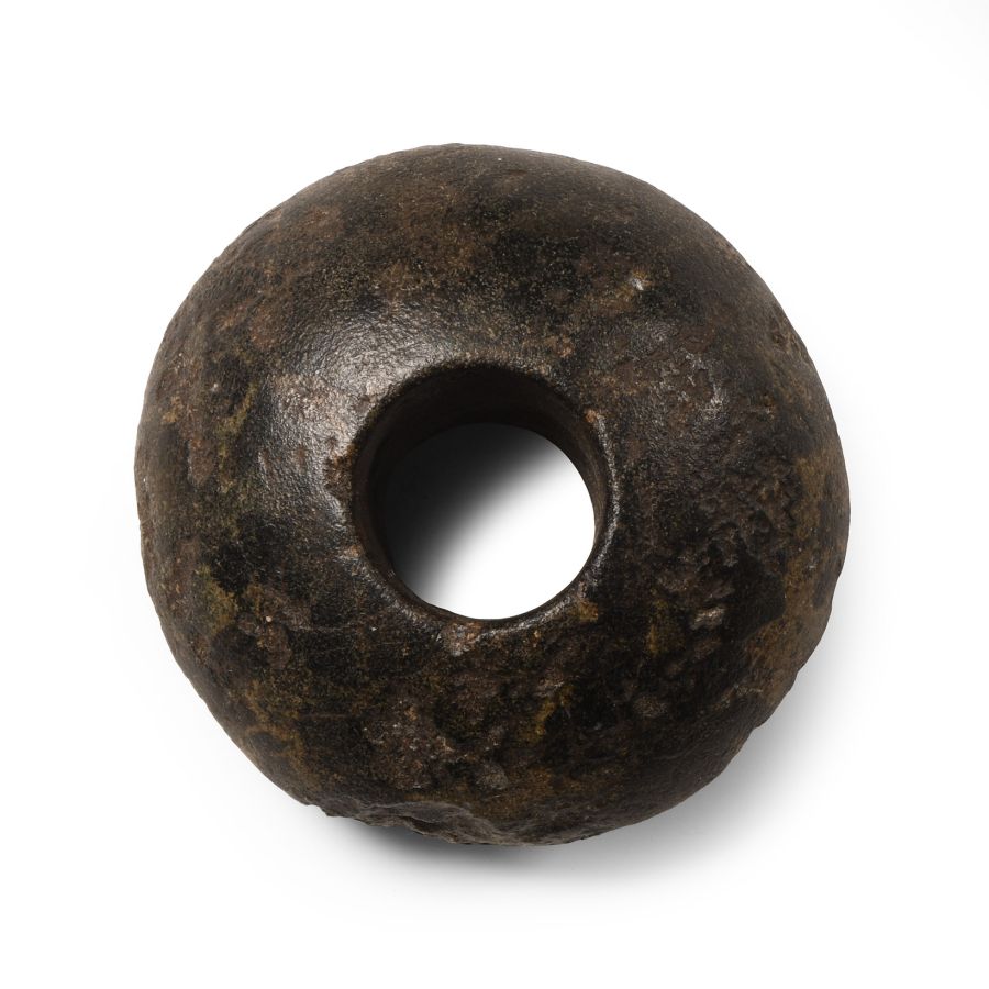 Stone Age Polished Pierced Macehead