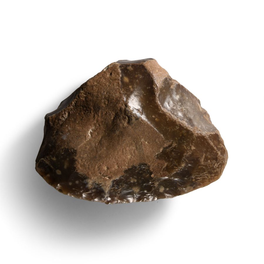 Stone Age Bifacially Knapped Flint Knife