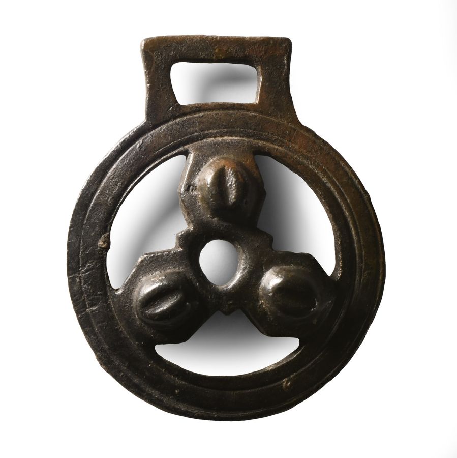 Roman Bronze Military 'Yonic' Horse Cheek Piece
