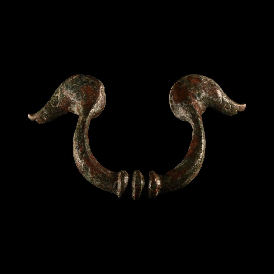 Roman Bronze Helmet Handle