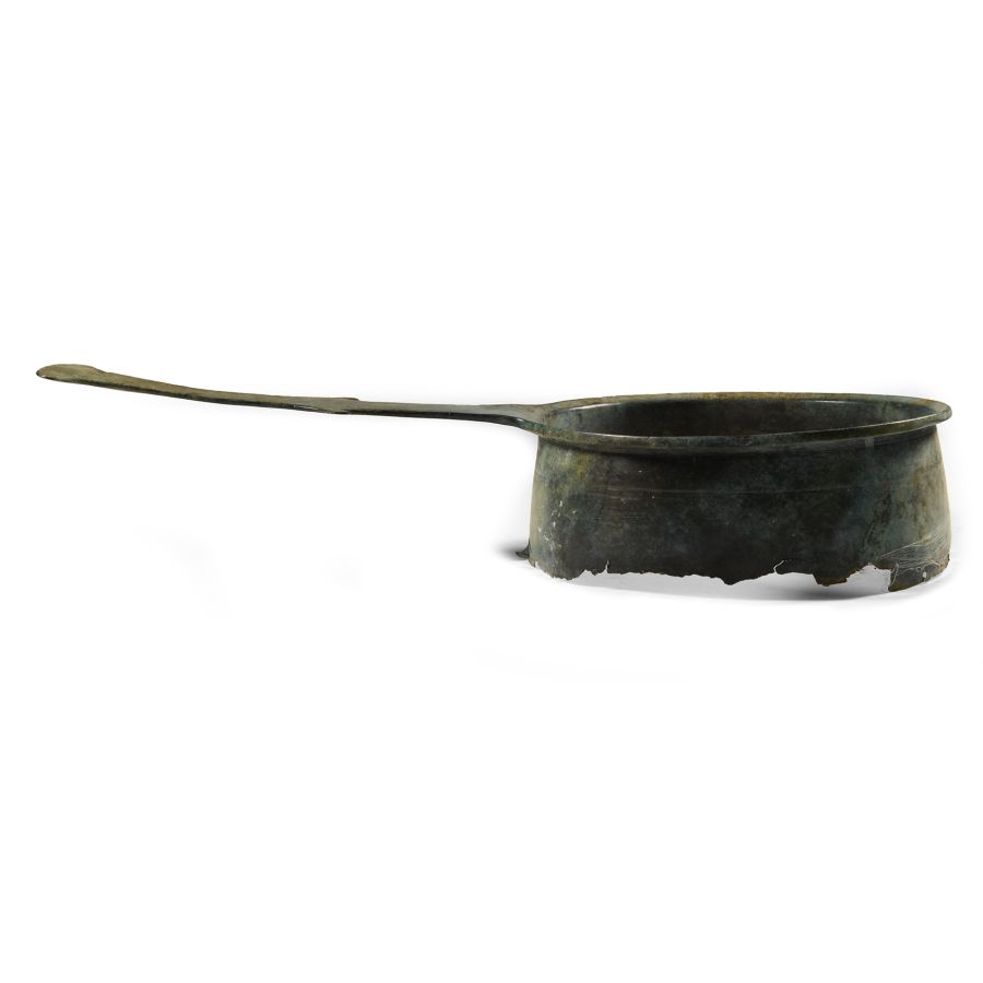 Large Roman Bronze Skillet