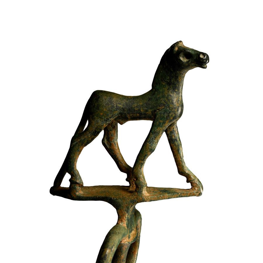 Mesopotamian Copper Double Rein Guide for a Chariot