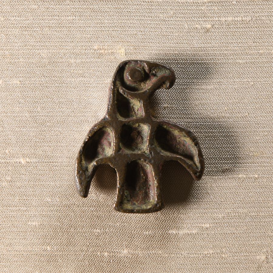 Bactrian Copper Stamp Seal of a Bird