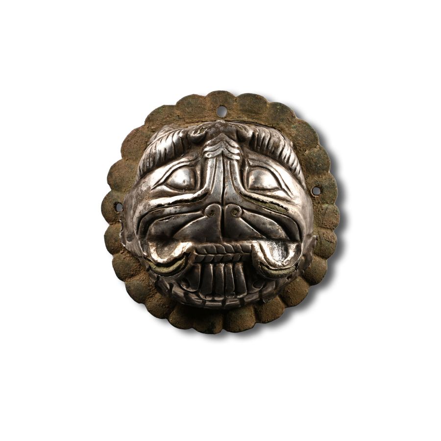 Pre-Achaemenid Silver Clad Lion Shield Boss