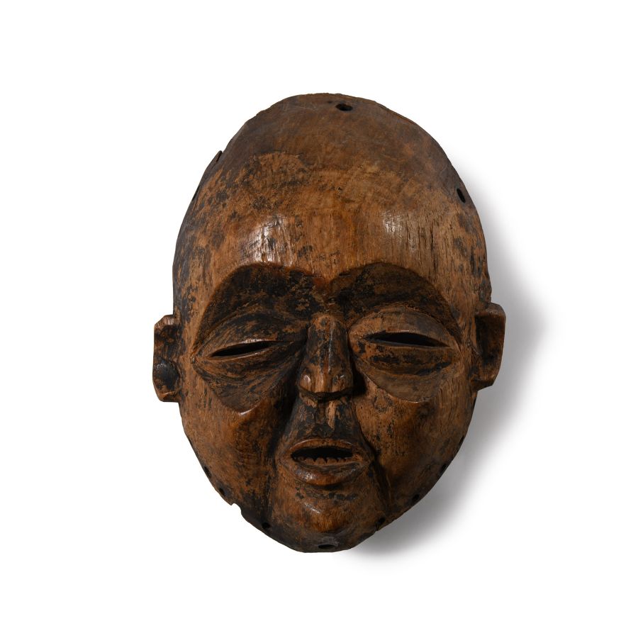 African Wooden Mask of a Boy