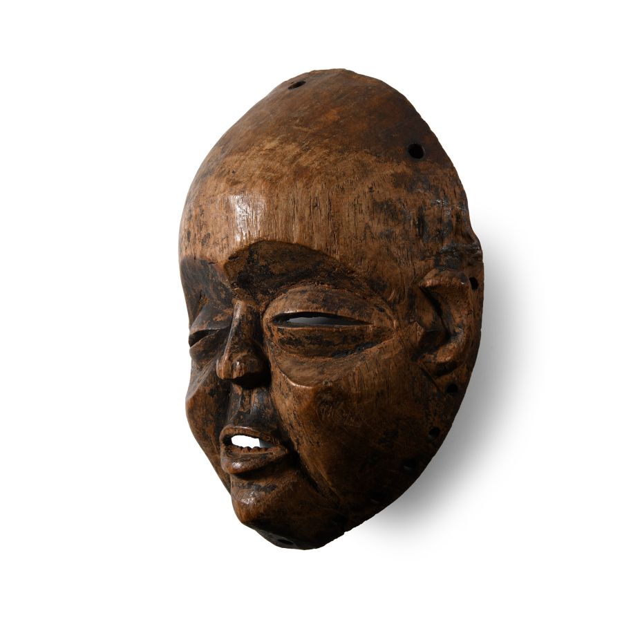 African Wooden Mask of a Boy