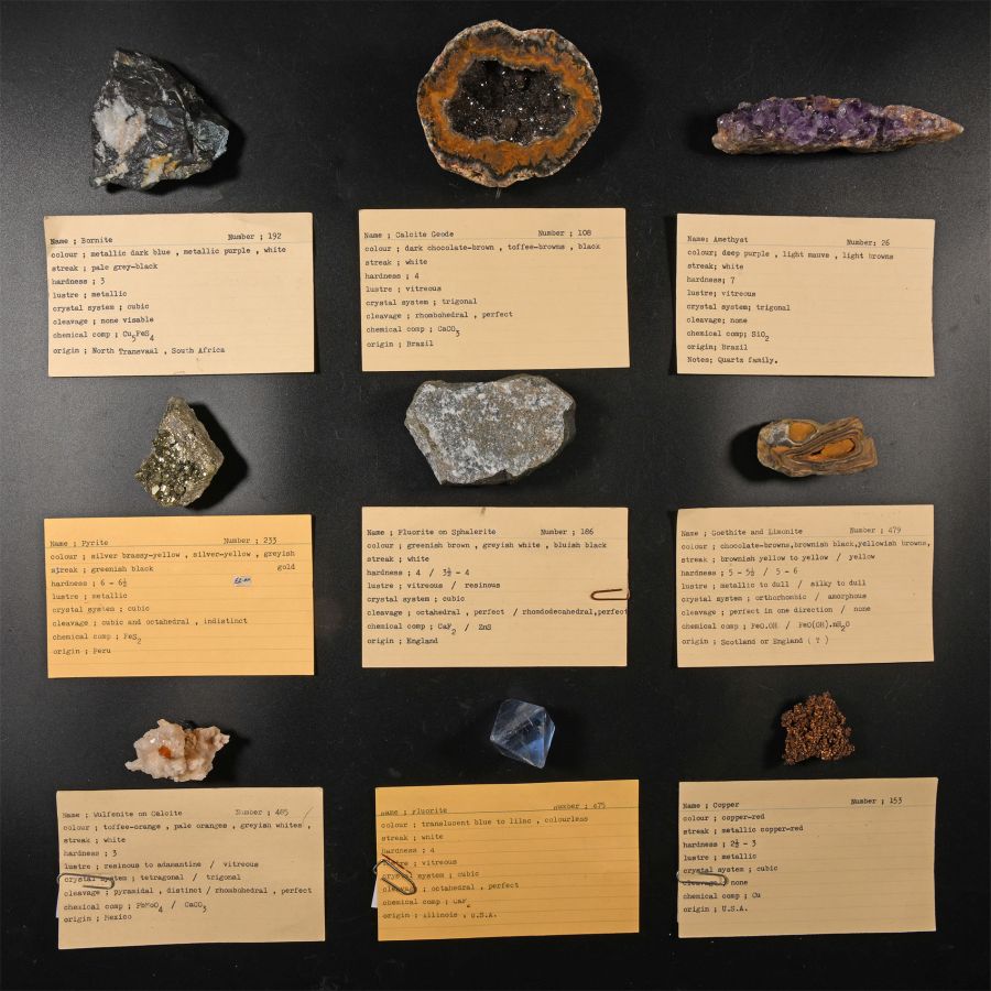 Natural History - Historic Collection of Mineral Specimens