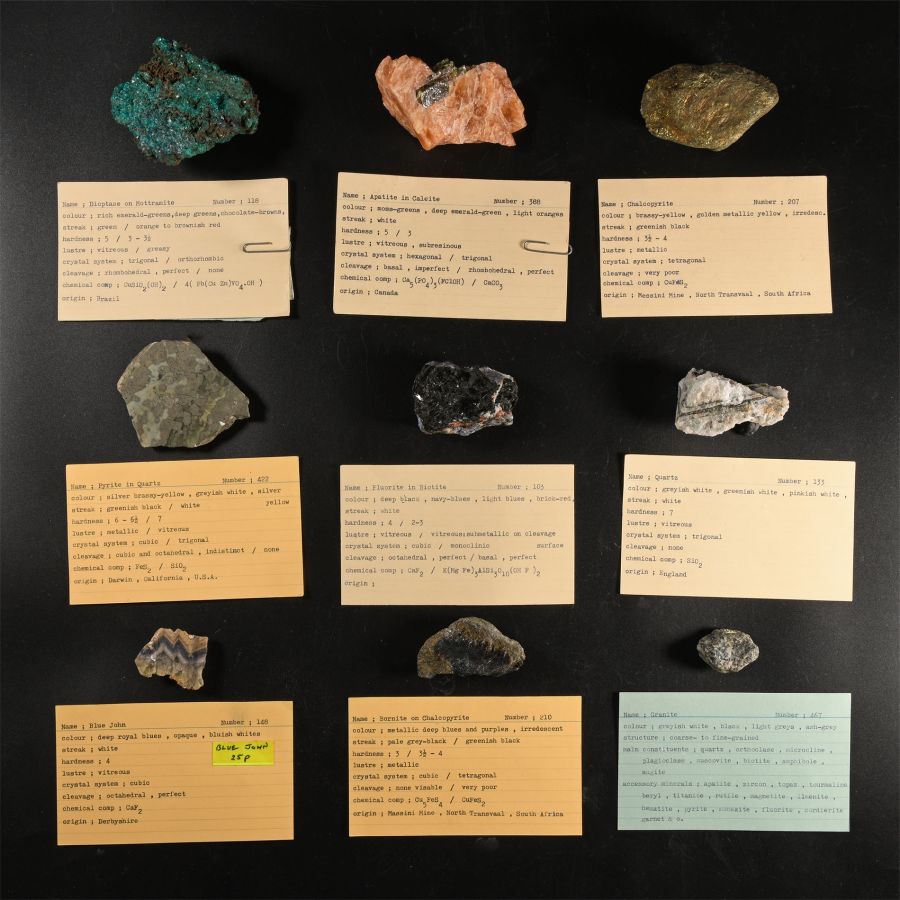 Natural History - Historic Collection of Mineral Specimens