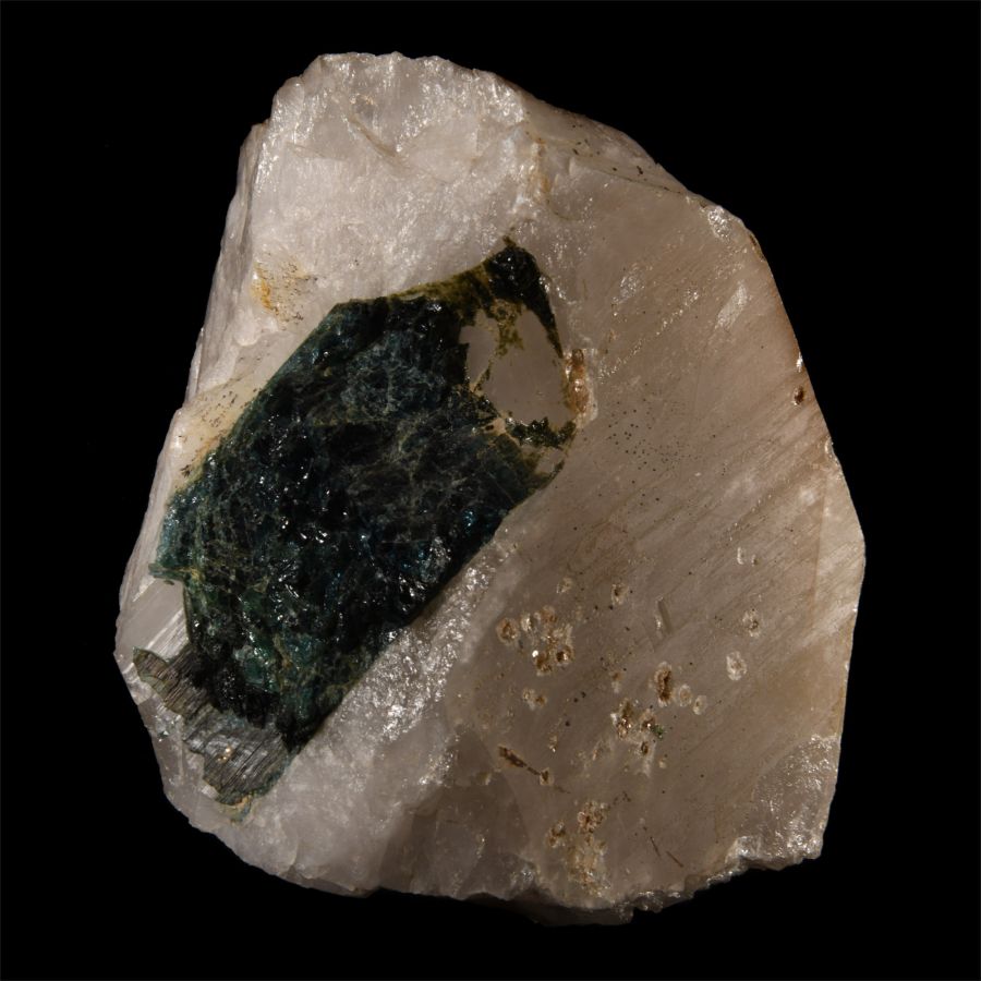 Natural History - Historic Large Tourmaline in Quartz Mineral Specimen
