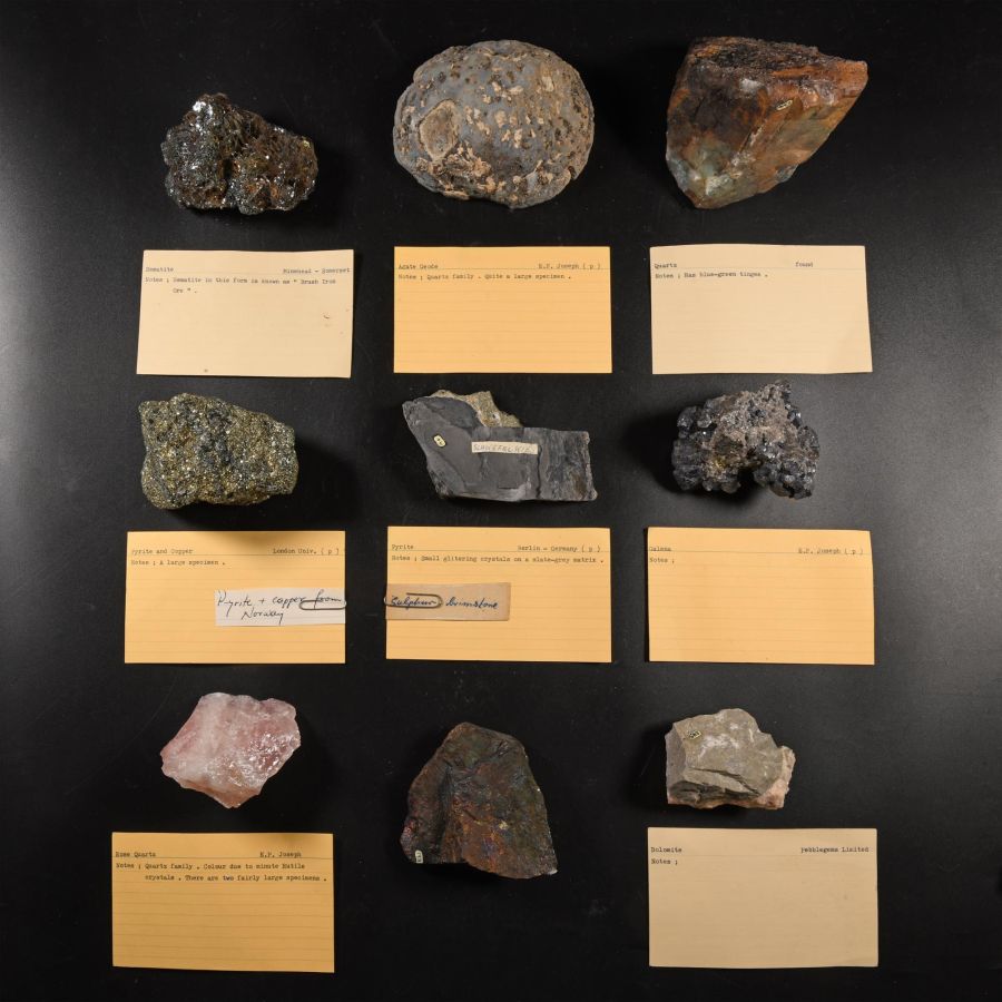 Natural History - Historic Collection of Mineral Specimens