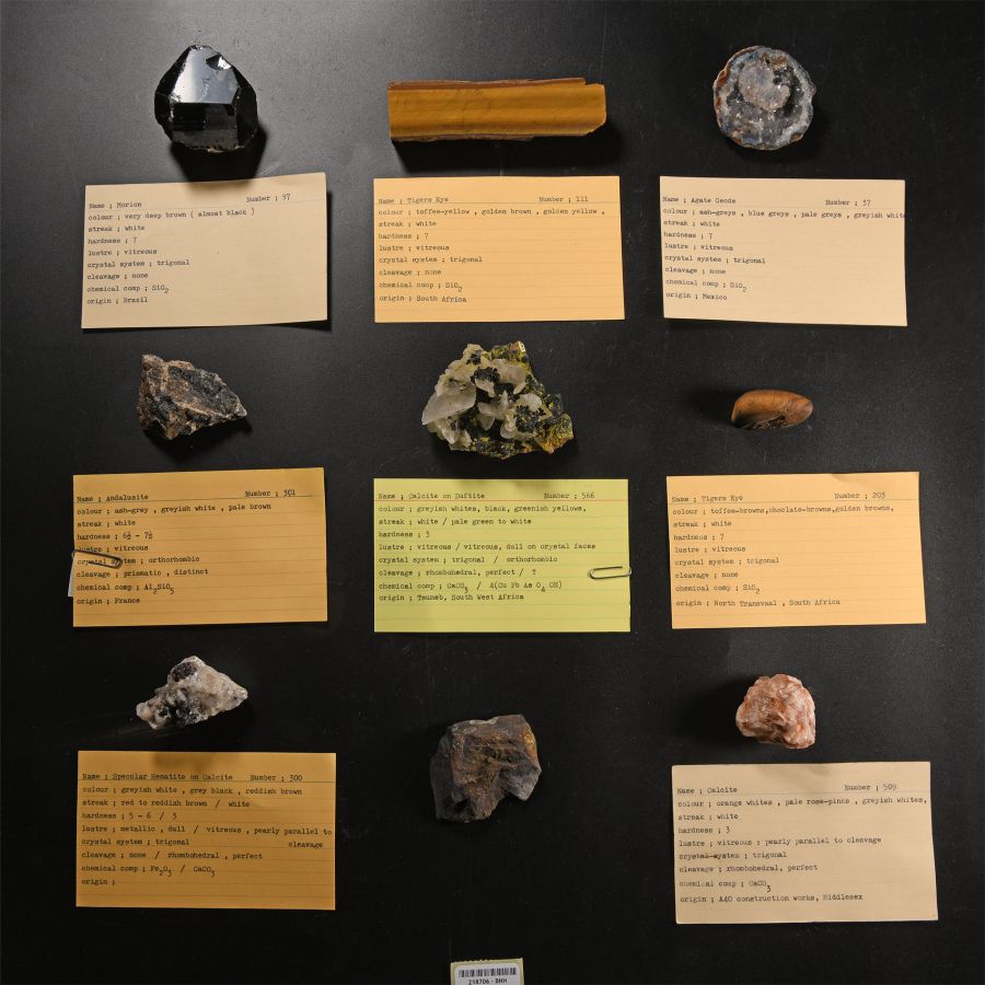 Natural History - Historic Collection of Mineral Specimens