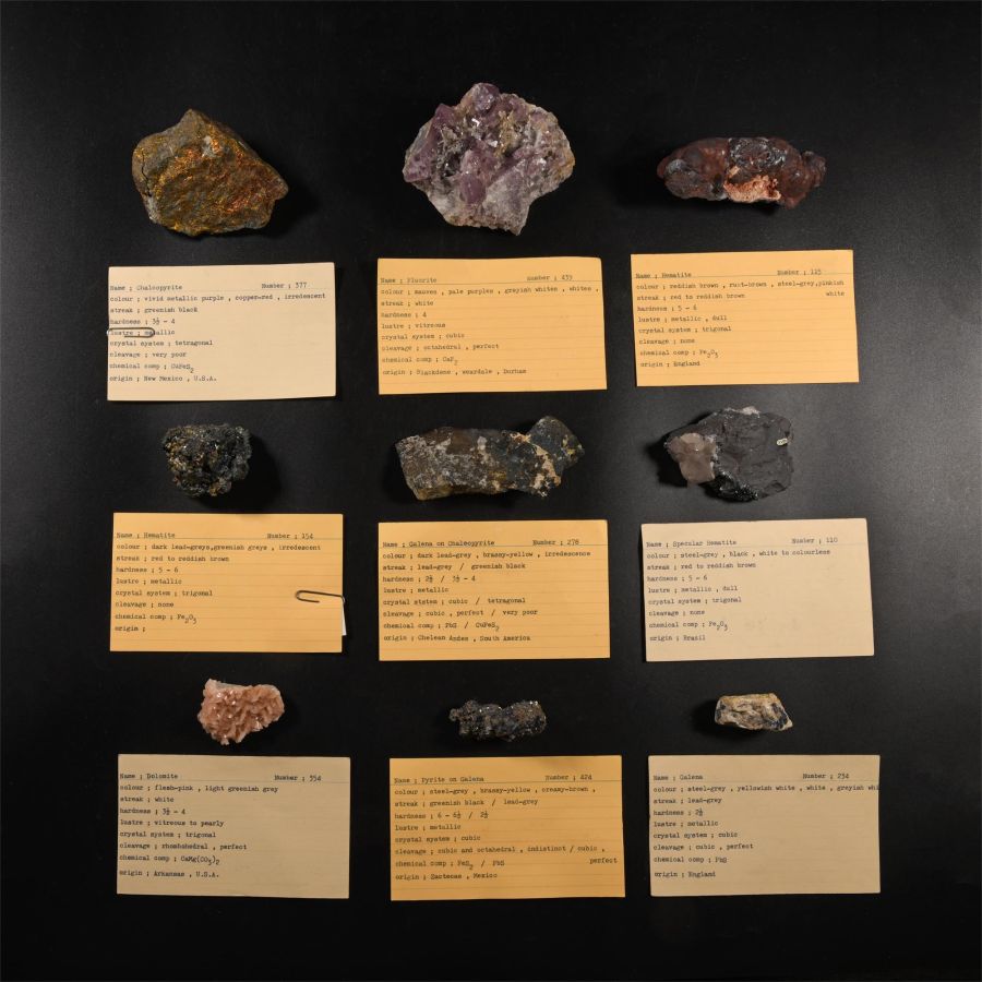 Natural History - Historic Collection of Mineral Specimens