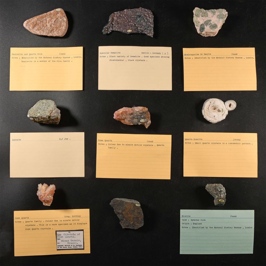 Natural History - Historic Collection of Mineral Specimens