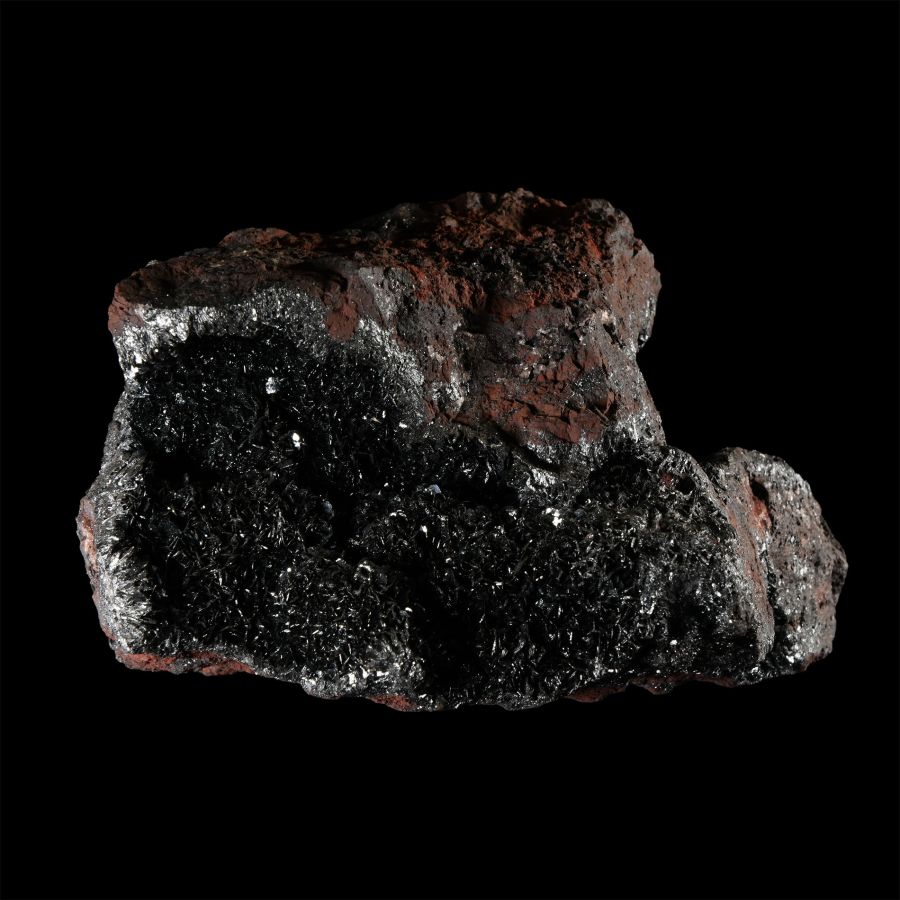 Natural History - Large Historic 'Cumbria, UK' Specular Hematite Mineral Specimen
