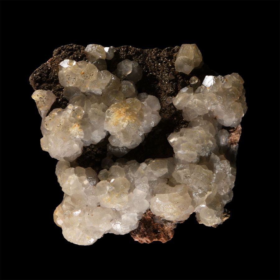 Natural History - Historic 'Italy' Calcite on Pyrite Mineral Specimen