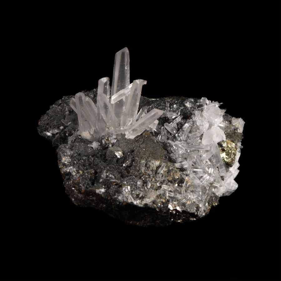 Natural History - Historic 'Quiruvilca Mine, Peru' Quartz on Sphalerite Crystal Specimen