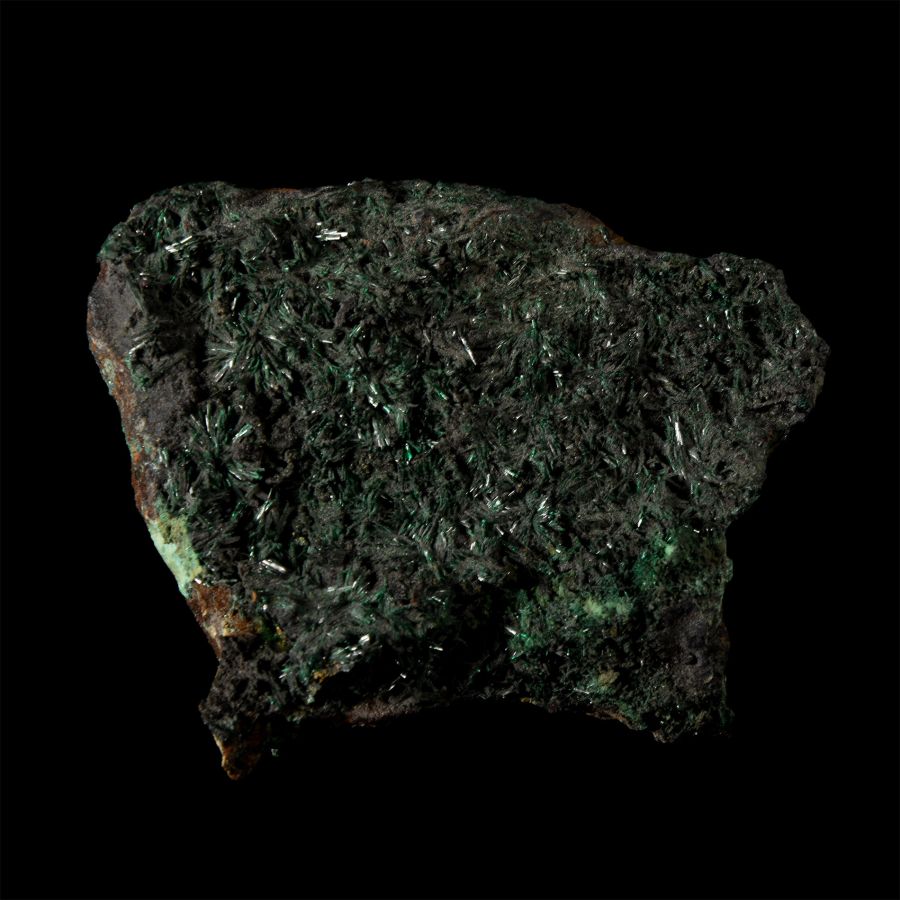 Natural History - Historic 'Copiapo, Chile' Atacamite on Chrysocolla Mineral Specimen