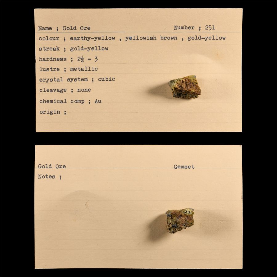 Natural History - Historic Gold Ore Specimen