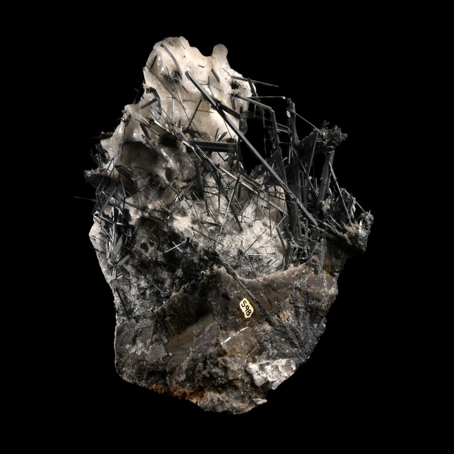 Natural History - Historic 'Manciano, Tuscany' Stibnite Mineral Specimen