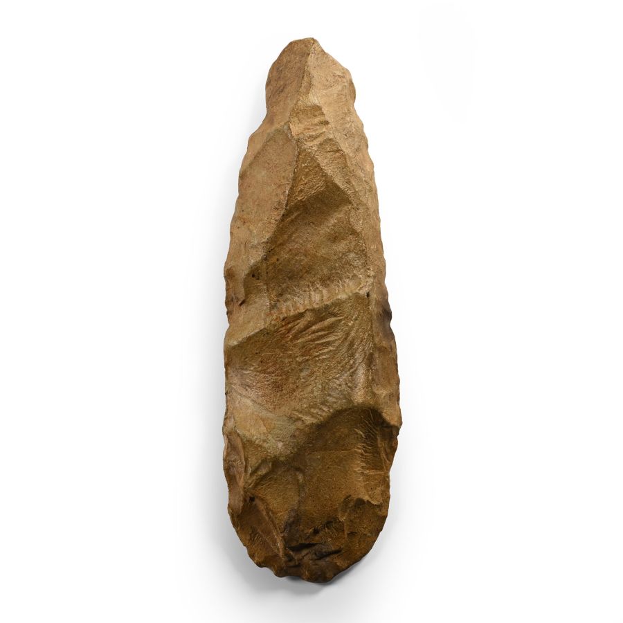 Stone Age Knapped Flint Axehead