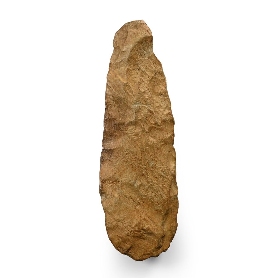 Stone Age Knapped Flint Axehead