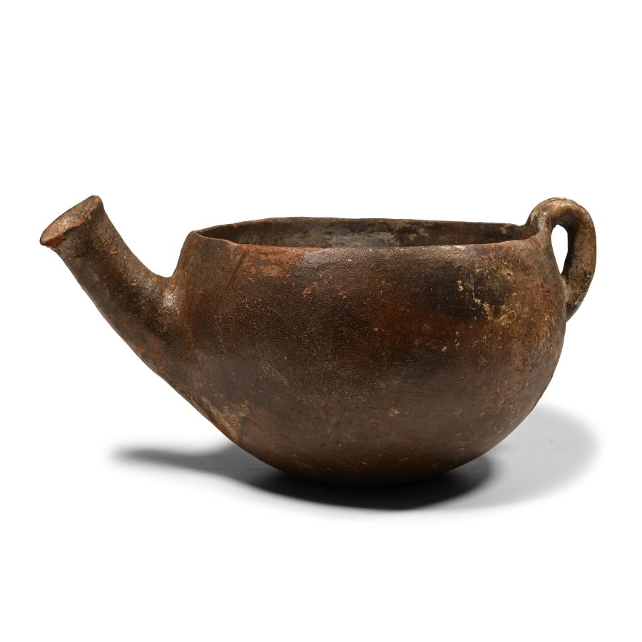 Large Cypriot Red Burnished Ware Spouted Bowl