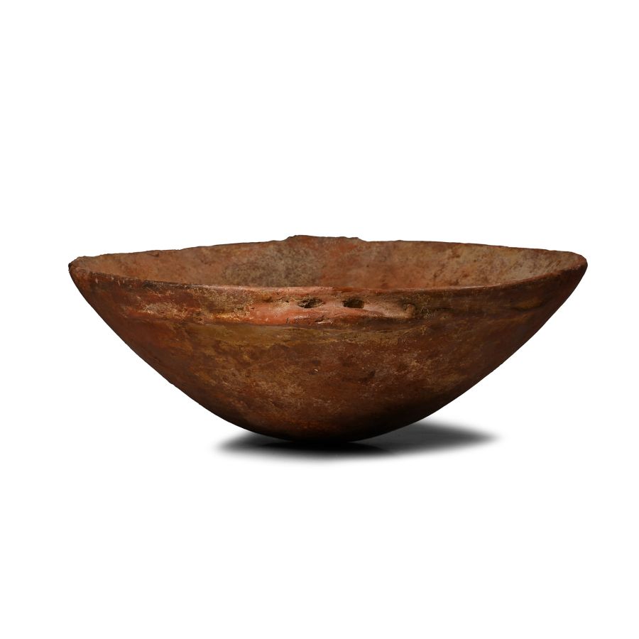 Very Large Red Burnished Ware Cooking Bowl