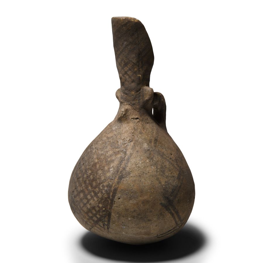 Cypriot Painted Terracotta Jug