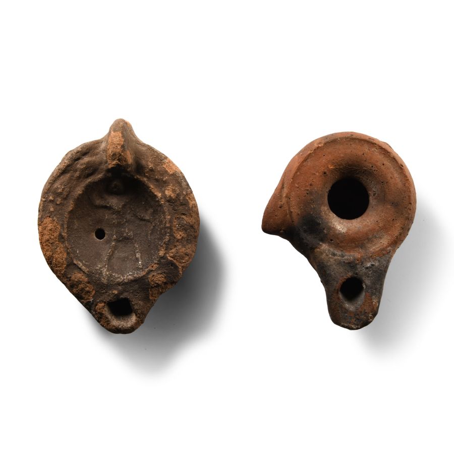 Roman Ceramic Oil Lamp Group