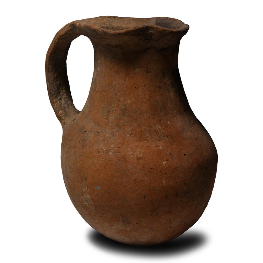 Holy Land Trefoil-Mouthed Terracotta Jug